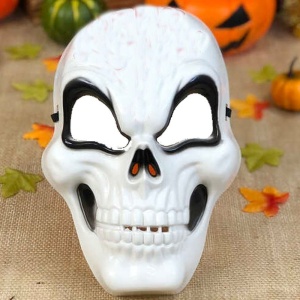 Cadılar Bayramı Veyaz Renk İskelet Maskesi Halloween Kurukafa Maskesi